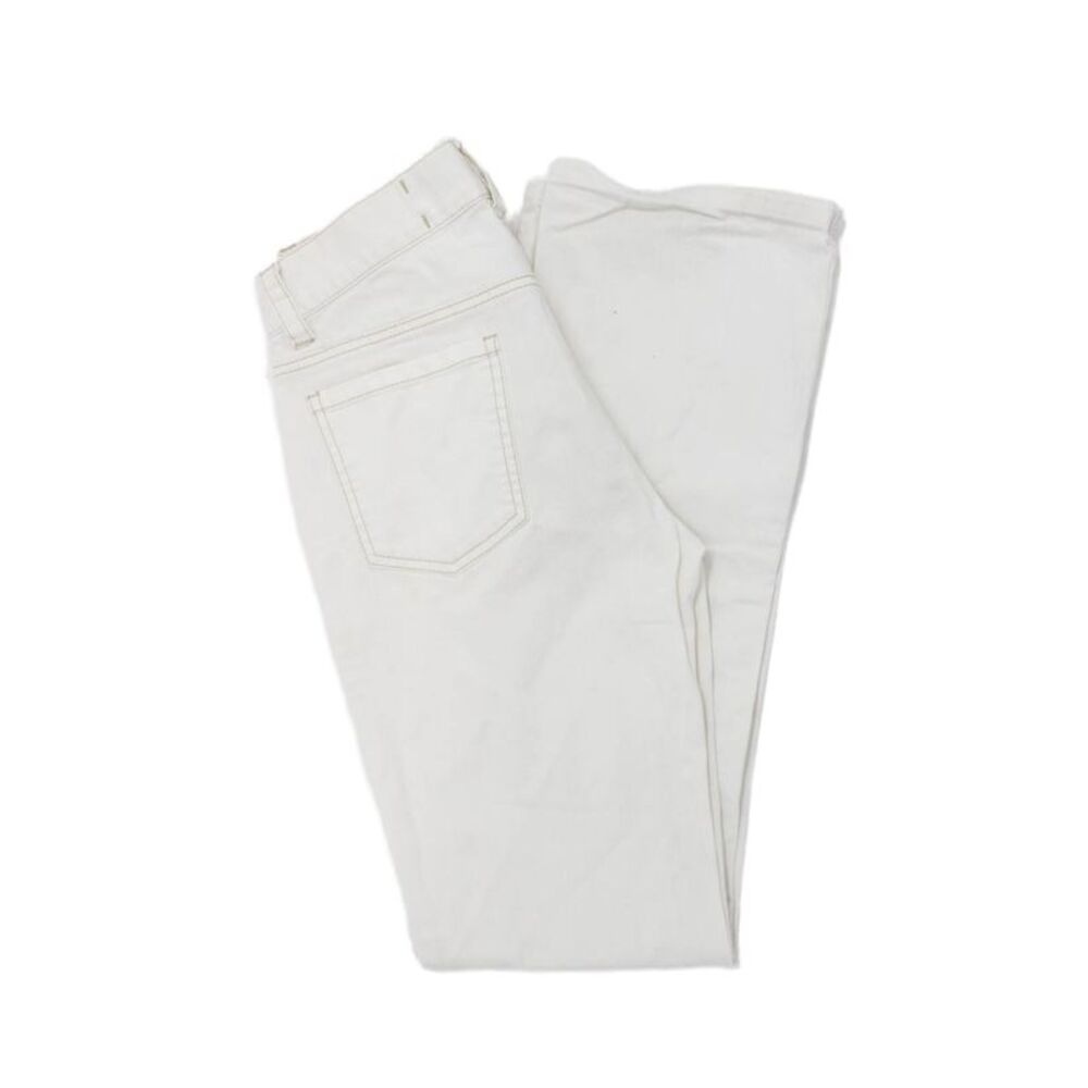 Moschino Cheap & Chic Women Straight Jeans White Mid Rise Size 4